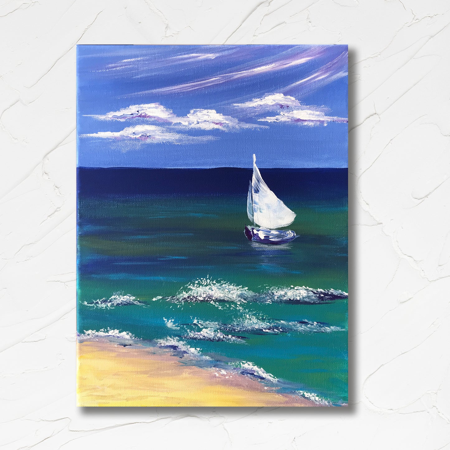 Online Workshop - Ein Traum vom Meer - Malworkshop Malkurs Acryl