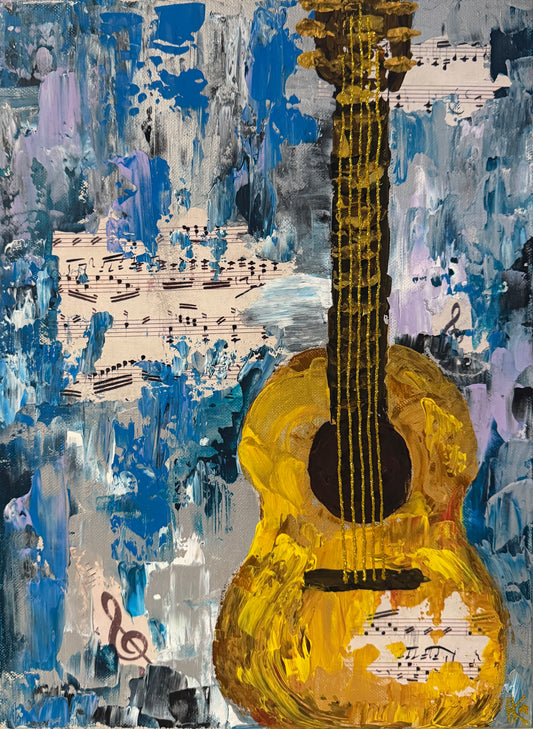 12.04. 14:00-16:00 Guitare Spchteltechnik Collage WEINGUT KÖGLER Eltville