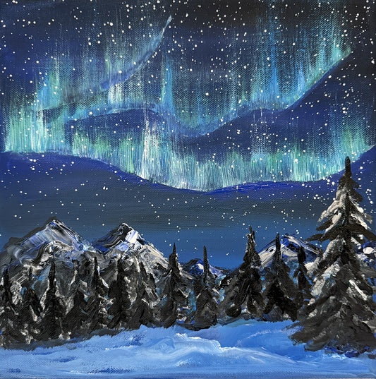 Nordlichter – Acryl Workshop Online