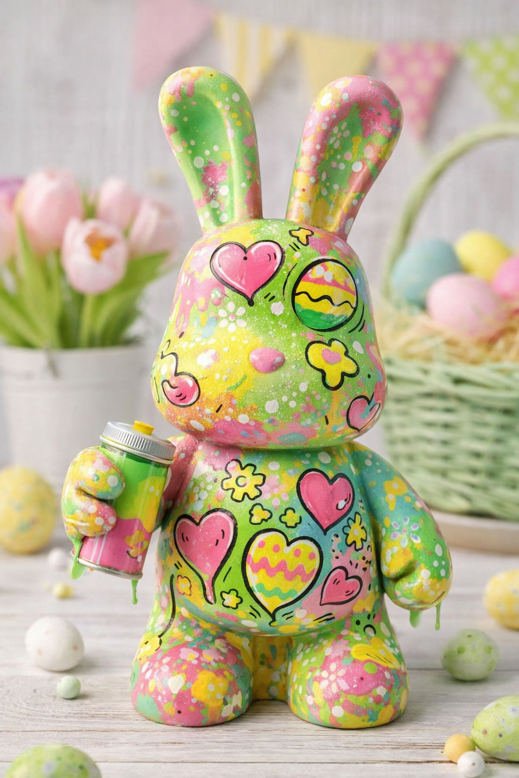 21.03. um 15:00-17:00 Osterhase Malevent 3D Kunst Acryl Workshop INTERCITY Wiesbaden
